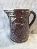 Brown Glazed Pottery Pitcher Vase