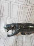 Hand Carved Horn Panter Figurine