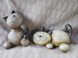 Pair of Resin Cat Figurines