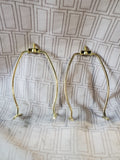 Pair of Brass Lamp Harps