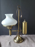 Vintage Electric Brass Student Lamp WORKS