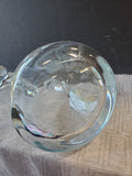 Etched Clear Glass Decanter
