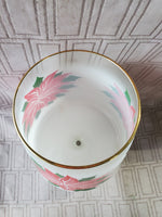 Glass Poinsettia Trifle Dish