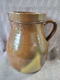 Brown Glazed Pottery Pitcher Vase