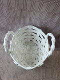 White Ceramic Basket