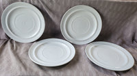 Set of 4 White Dinner Plates