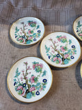 Set of 5 AK Kaiser Porcelain Floral Coasters