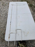 Two Metal Hard Flag Holders