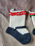 Pair of Crochet Mary Jane Stockings