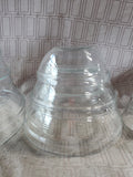 9 Piece Duralex Clear Glass Nesting Mixing Bowl Set