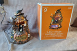 LED Village "Pumpkin Slide" Lighted Figurine WORKS (A)