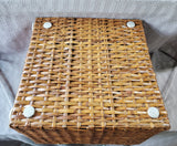 Woven Wooden Square Basket