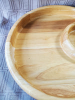 Wooden Chip and Dip Bowl