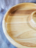 Wooden Chip and Dip Bowl