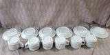 12 Piece "Cappuccino" Mug and Saucer Set