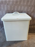 White Metal "Sugar" Container