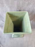 Haeger Pottery Green Pedestal Vase