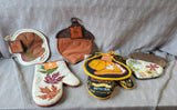 Autumn/Thanksgiving Potholder and Oven Mitt Lot