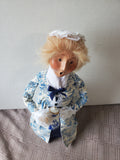 (E) Byers' Choice Carolers CW "Woman Holding Ceramic Teapot" Figurine