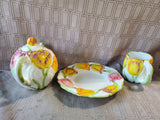 3 Piece Jay Willfred Andrea by Sadek Floral Dish Set