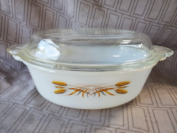 Vintage Fire King Oval Casserole Dish