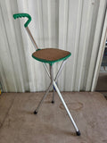 Sport-Seat Folding Seat/ Walking Stick (Two Available,  Priced Separately)