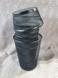 Lot of Metal Mesh Desk Organizer Cups