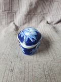 Blue and White Ceramic Trinket Box