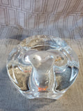 Heavy Clear Glass Ice Glass Candle Votive