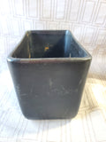Small Black Glazed Pottery Planter