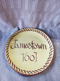 Kenneth Henderson Redware Pottery "Jamestown 1607" Plate