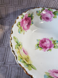 German Pink Rose Serving Bowl