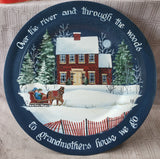 Woodzels by Wetzels Snowy Scene Decorative Plate