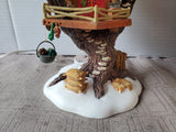 Department 56 North Pole Woods "Reindeer Care & Repair" Lighted Figurine WORKS