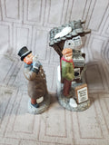 Department 56 Dickens' Village "London Newspaper Stand" 2 Piece Figurine Set