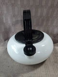 White Enamel Teapot