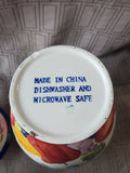 Hand Painted Ceramic "Biscotti" Jar