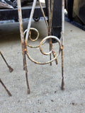 Two Iron Decorative Plant Supports