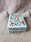 Asian Inspired Ceramic Trinket Box