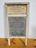 Vintage Columbus Washboard Co. Wood and Metal Washboard
