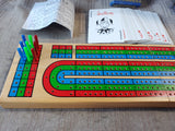 Solid Wood 3 Track Cribbage Set