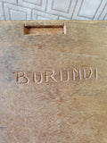 Hand Carved Burundi Wood African Folk Art Dance Scene Wall Plaque