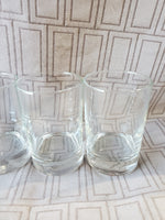 Set of 4 Clear Glass Shot Glasses (2 SETS AVAILABLE PRICED INDIVIDUALLY AT $10 EACH)