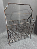 Bronze Tone Metal Magazine Basket
