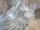 Heavy Cut Glass Decanter