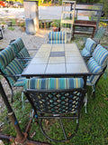 7-Piece Hampton Bay Bronze Tone Patio Dining Set w/Cushions