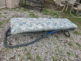Green Aluminum Chaise Lounge W/Outdoor Cushion