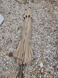 8' Sunbrella Tan Fabric Sun Umbrella