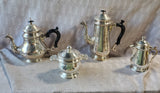 4 Piece India Crosby Silverplate Tea Set