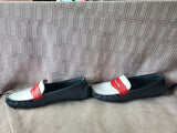 Brooks Brothers "346" Red, White, and Navy Blue Loafers—Women's Size 8.5